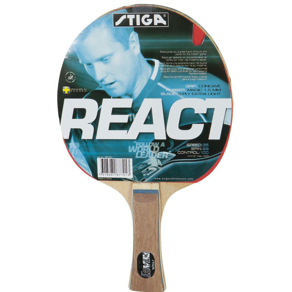 Stiga VS Rakietka do tenisa stołowego React WRB
