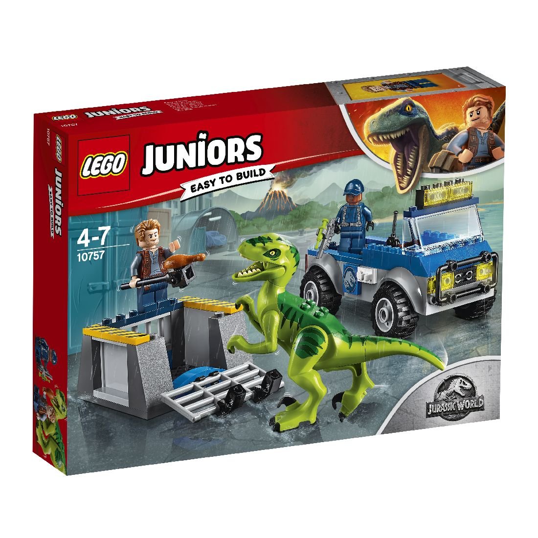 LEGO JUNIORS JURASSIC WORLD NA RATUNEK RAPTOROM 10757