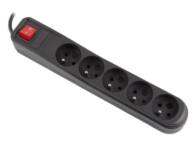 Armac Listwa zasilająca Armac ARC5 czarna 5m 5 gniazd A5/CZ/50 A5/CZ/50