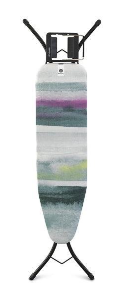 Brabantia Deska do prasowania rozm. A z podstawą na żelazko morning breeze czarna rama 117923