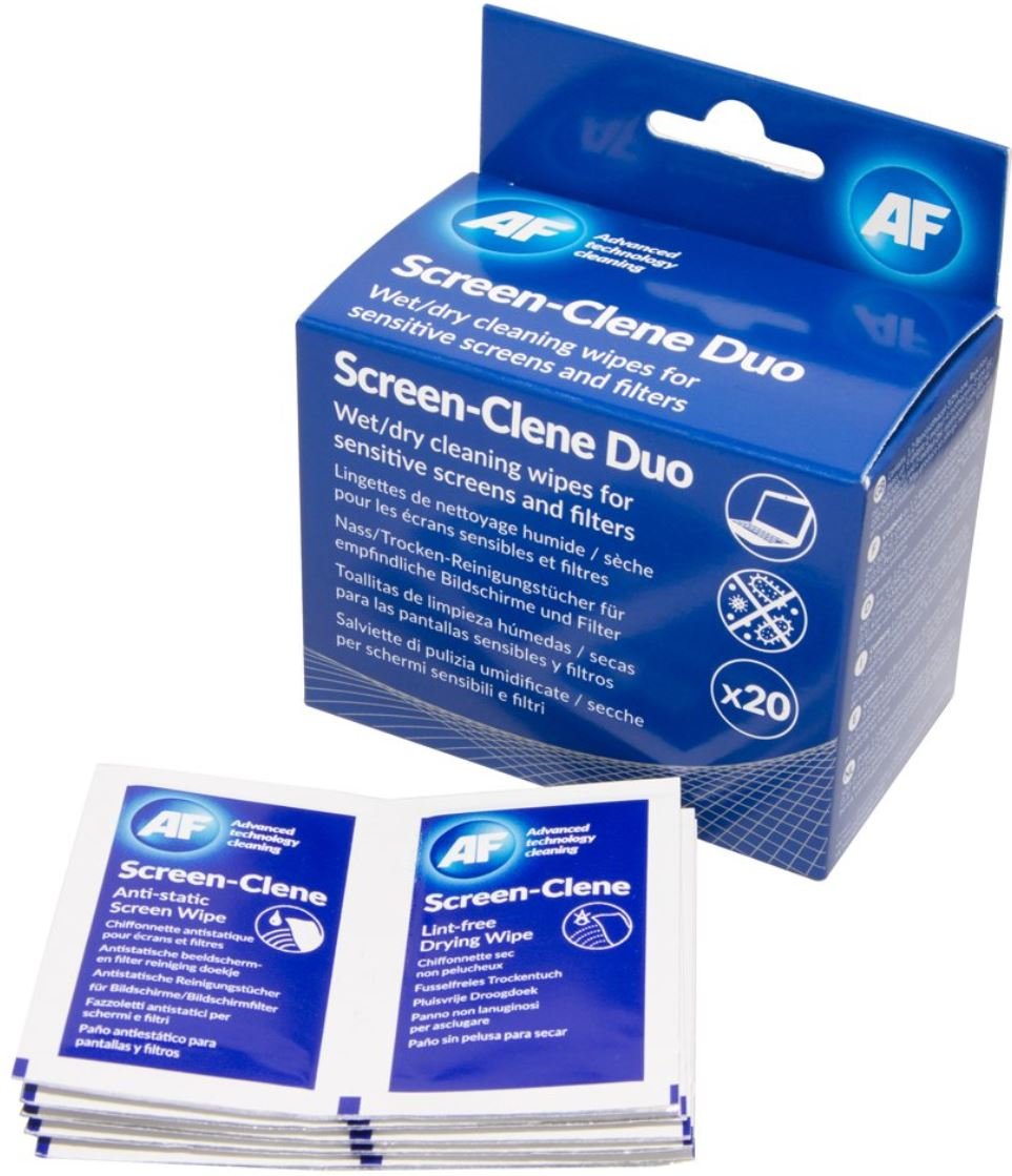 Chusteczka do czyszczenia AF Screen-Clene duo SCR020, 20 szt.