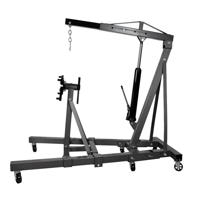 AwTools Żuraw warsztatowy 2 tonowy i wózek montażowy 900 kg