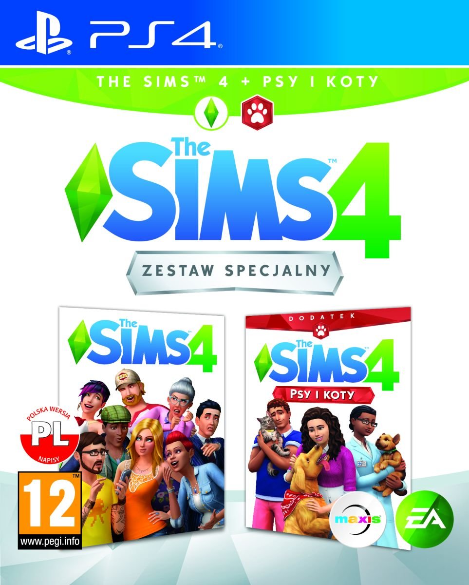 The Sims 4 GRA PS4 + dodatek Psy i Koty PS4