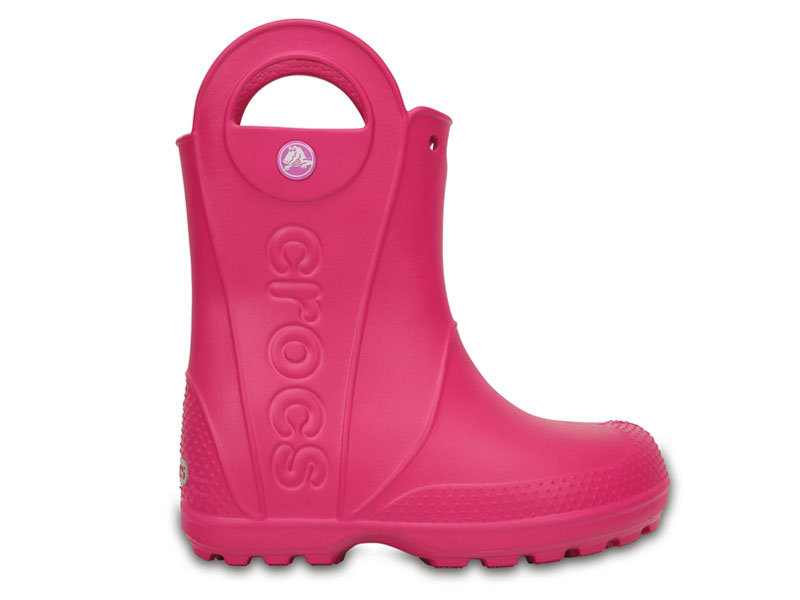 Crocs, Kalosze dziecięce, Handle Rain Boot Kids, różowy, rozmiar 29/30