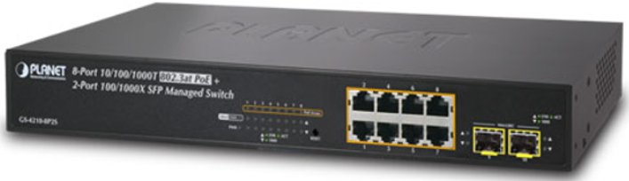 Planet GS-4210-8P2S Switch 8p GEth PoE + 2x SFP SIEPLAHUB0369 [5035986]