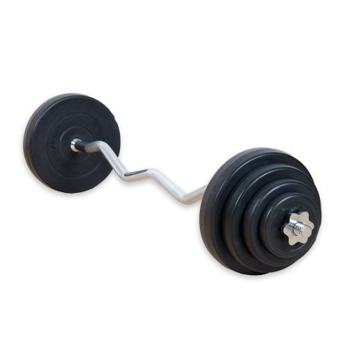 Movit Gryf łamany 23,5 kg, gryf + zestaw obciążeń