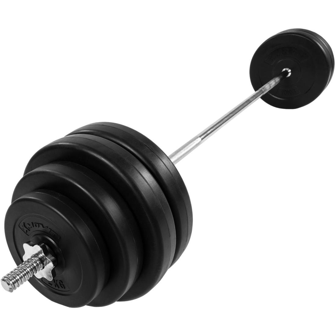 Movit Gryf profesjonalny prosty 60,5 kg gryf + zestaw obciążeń