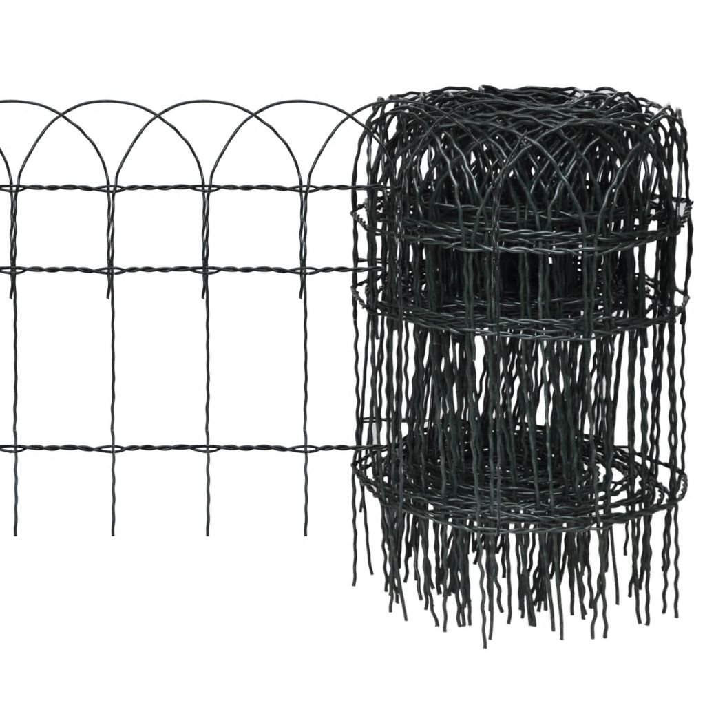 vidaXL Rozwijane ogrodzenie trawnikowe 25 x 0,4 m
