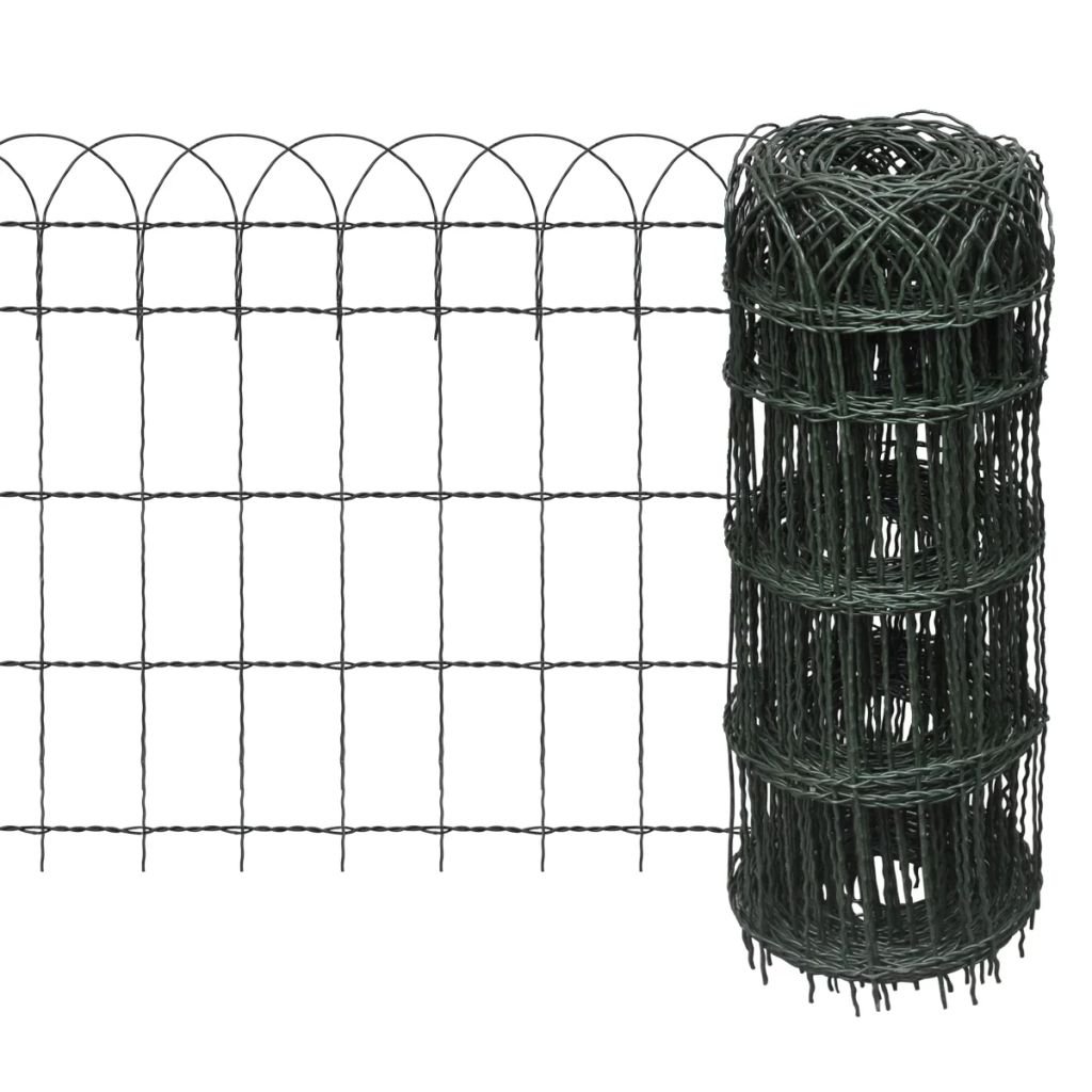 vidaxl Rozwijane ogrodzenie trawnikowe 25 x 0,65 m