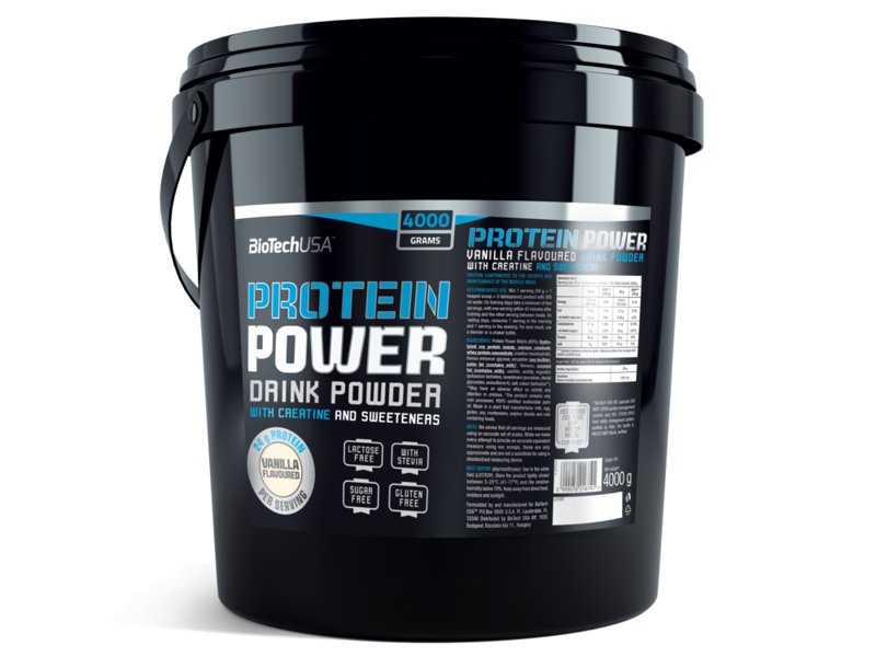 BioTech, Suplement diety, Protein Power, truskawka-banan, 4000 g