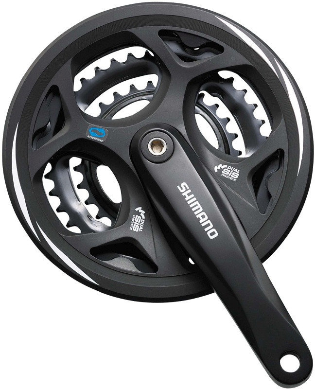 Shimano ALTUSMechanizm korbowy, 175 mmmm,42X32X22,z osłoną, czarny 4524667132738
