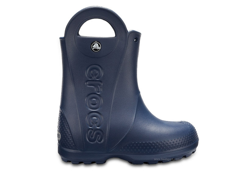 Crocs, Kalosze dziecięce, Handle Rain Boot Kids, granatowy, rozmiar 28/29