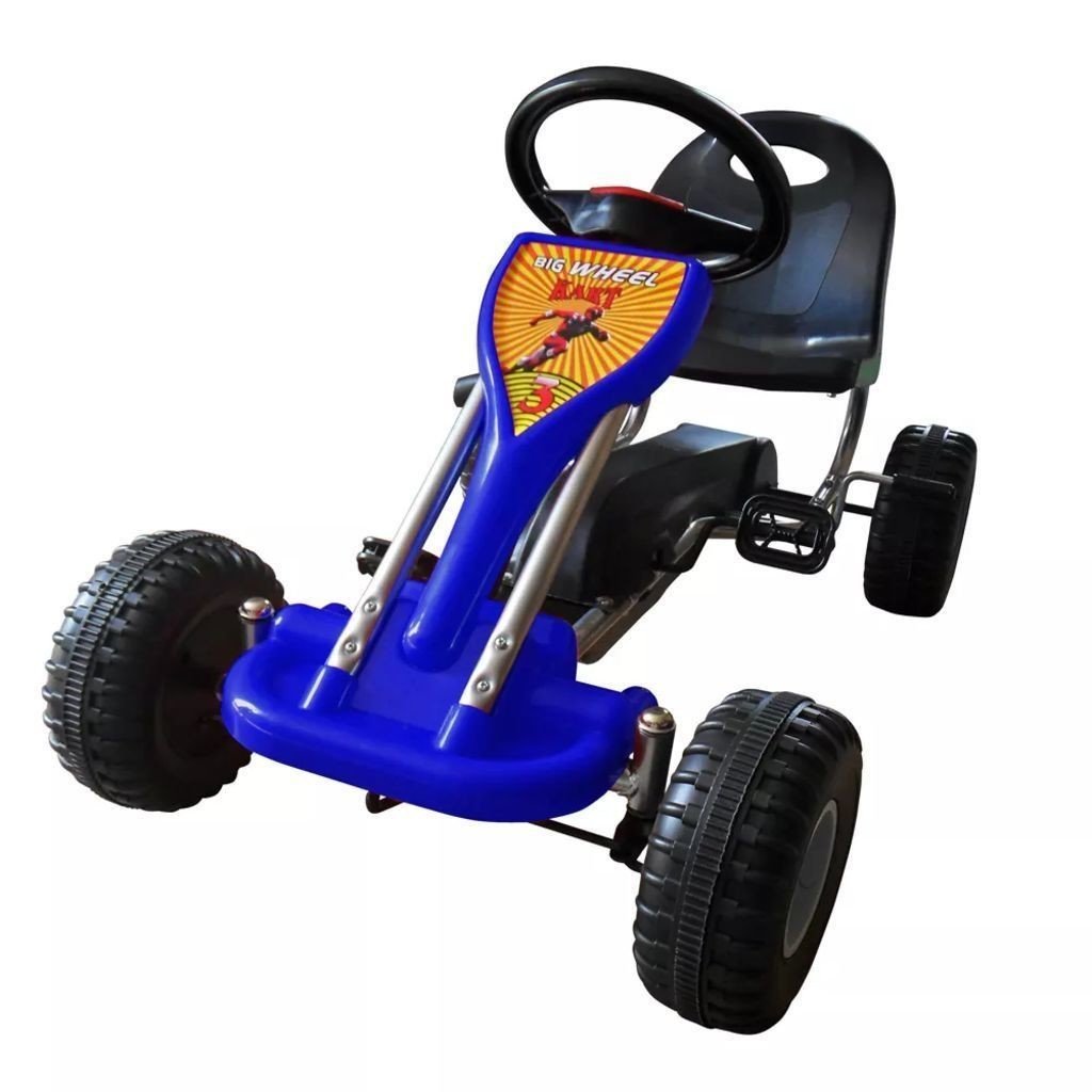 vidaXL Gokart na pedały w kolorze niebieskim.