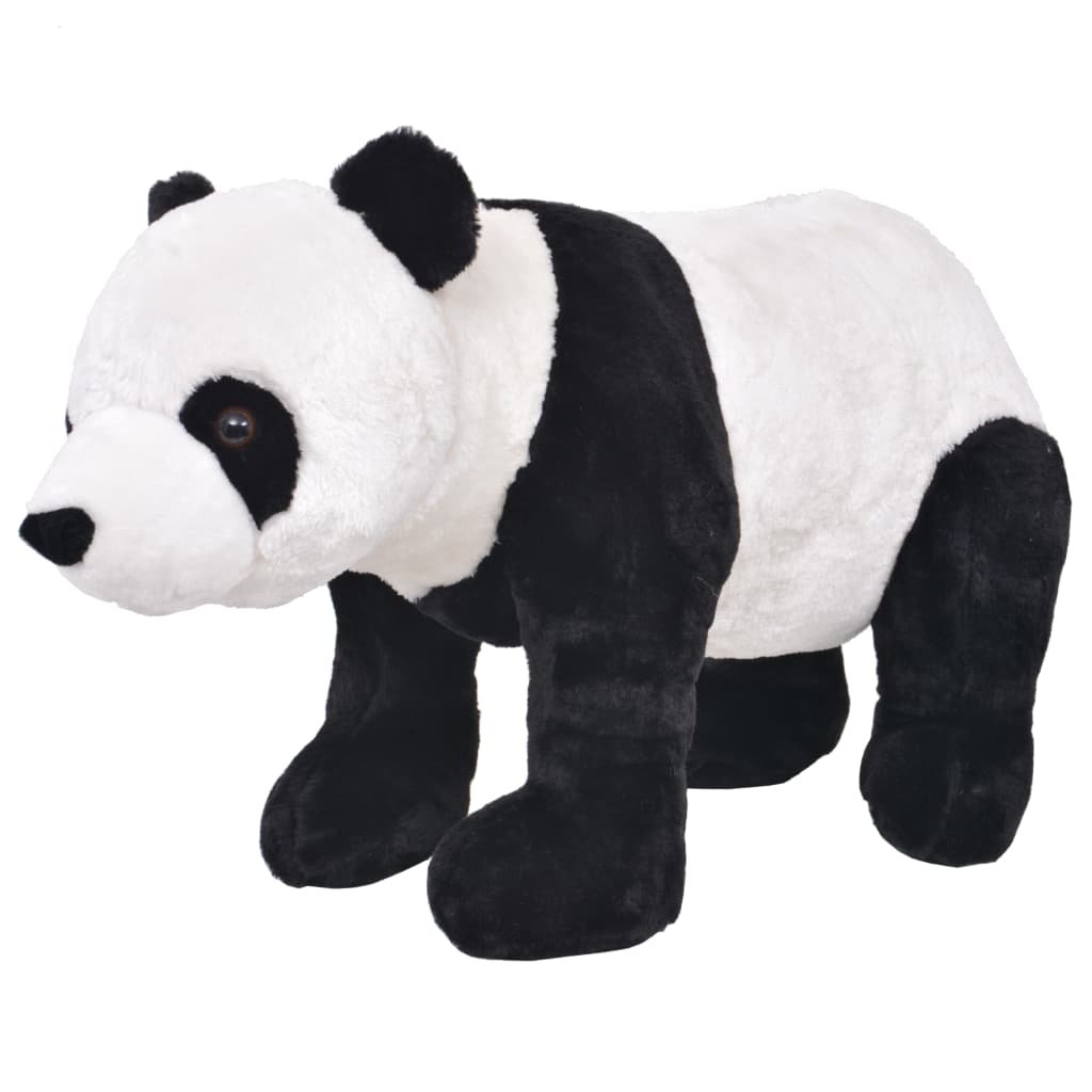 vidaXL vidaXL Pluszowa panda, stojąca, czarno-biała, XXL