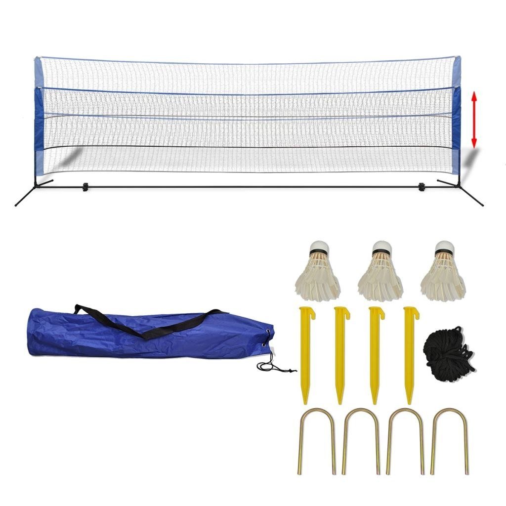 vidaXL Siatka do badmintona, lotki, 500x155 cm vidaXL
