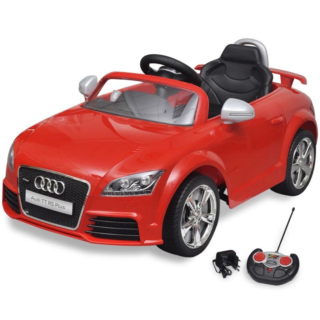 vidaXL Audi TT RS Samochód dla dzieci z pilotem Czerwony