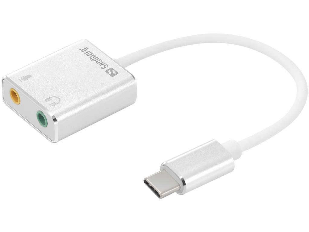 Adapter USB-C - 3.5 mm miniJack SANDBERG