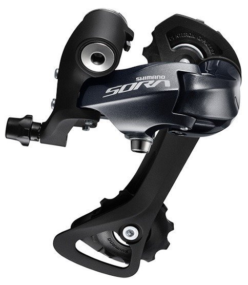 SHIMANO Przerzutka tylna Sora RD-R3000 szary / Długość wózka: średni - GS / Ilość biegów: 9 / Mocowanie: rama z hakiem ERDR3000GS (ARDR3000GS)