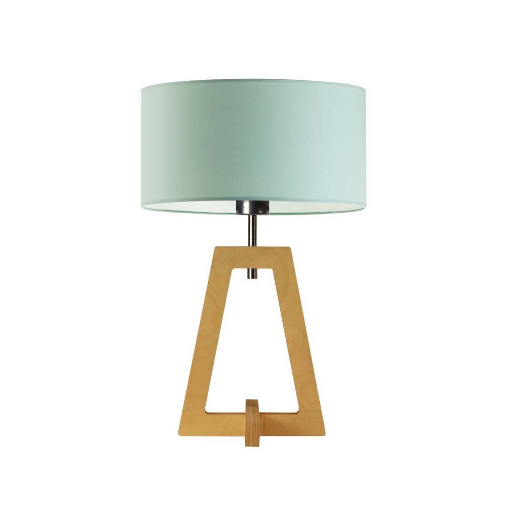 Lampka nocna LYSNE Clio, miętowa, hebanowa, E27, 47x30 cm