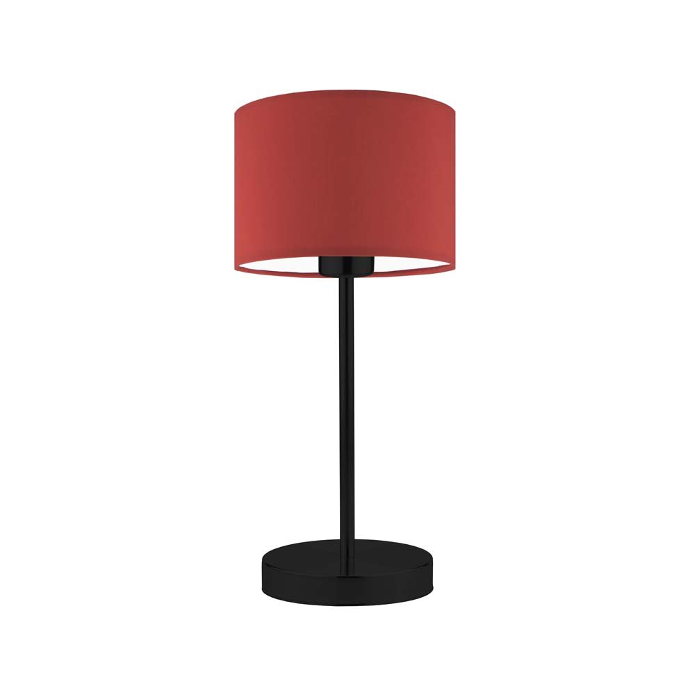 Lampka nocna LYSNE Nicea, 60 W, E27, czerwona/czarna, 39,5x17,5 cm