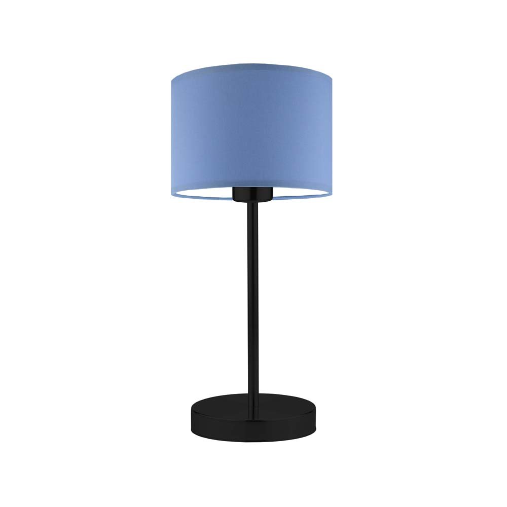 Lampka nocna LYSNE Nicea, 60 W, E27, niebieska/czarna, 39,5x17,5 cm