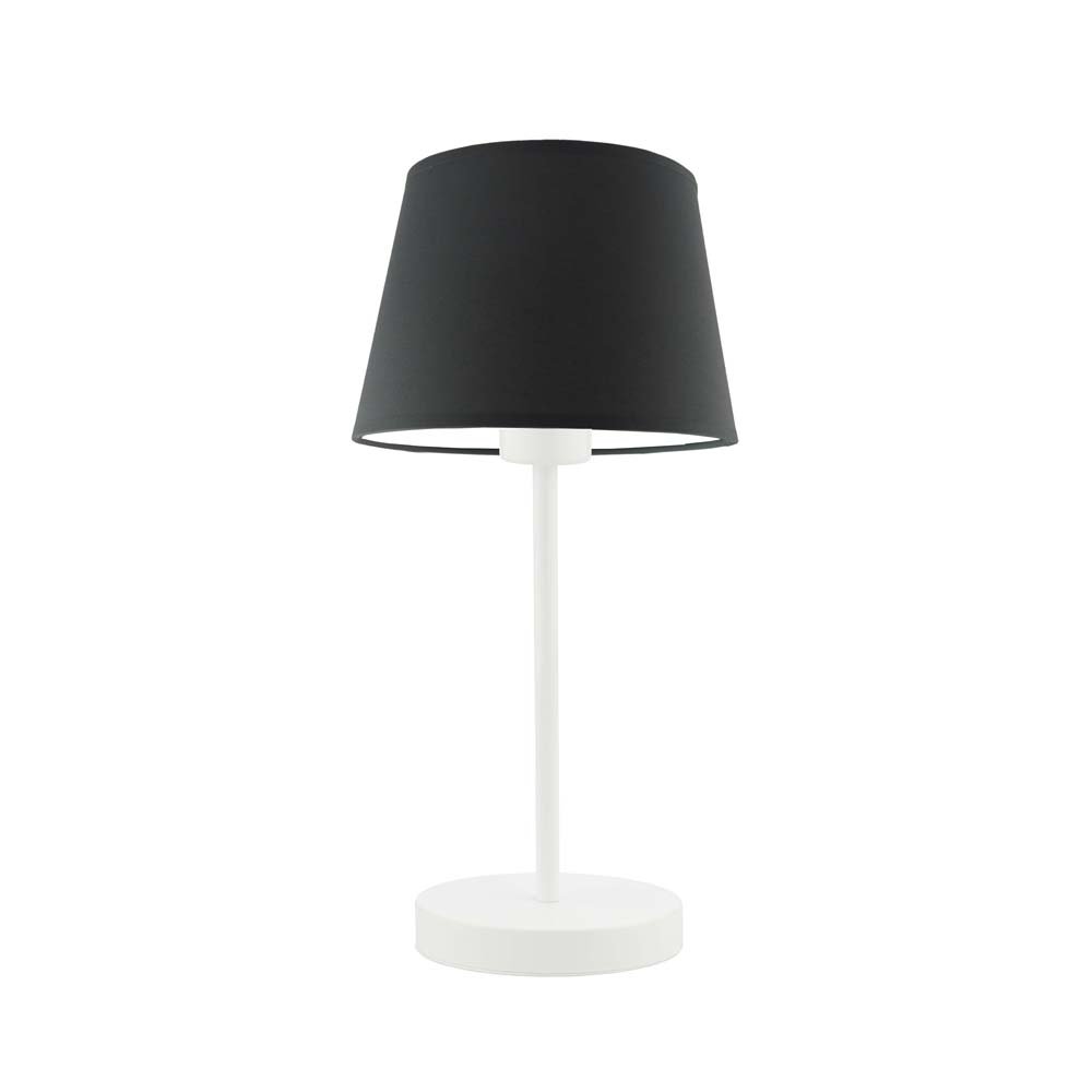 Lampka nocna LYSNE Siena, 60 W, E27, grafitowa/biała, 41,5x19,5 cm