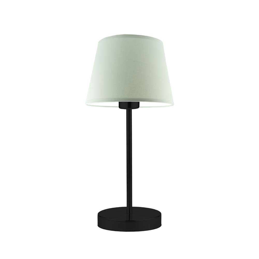 Lampka nocna LYSNE Siena, 60 W, E27, miętowa/czarna, 41,5x19,5 cm