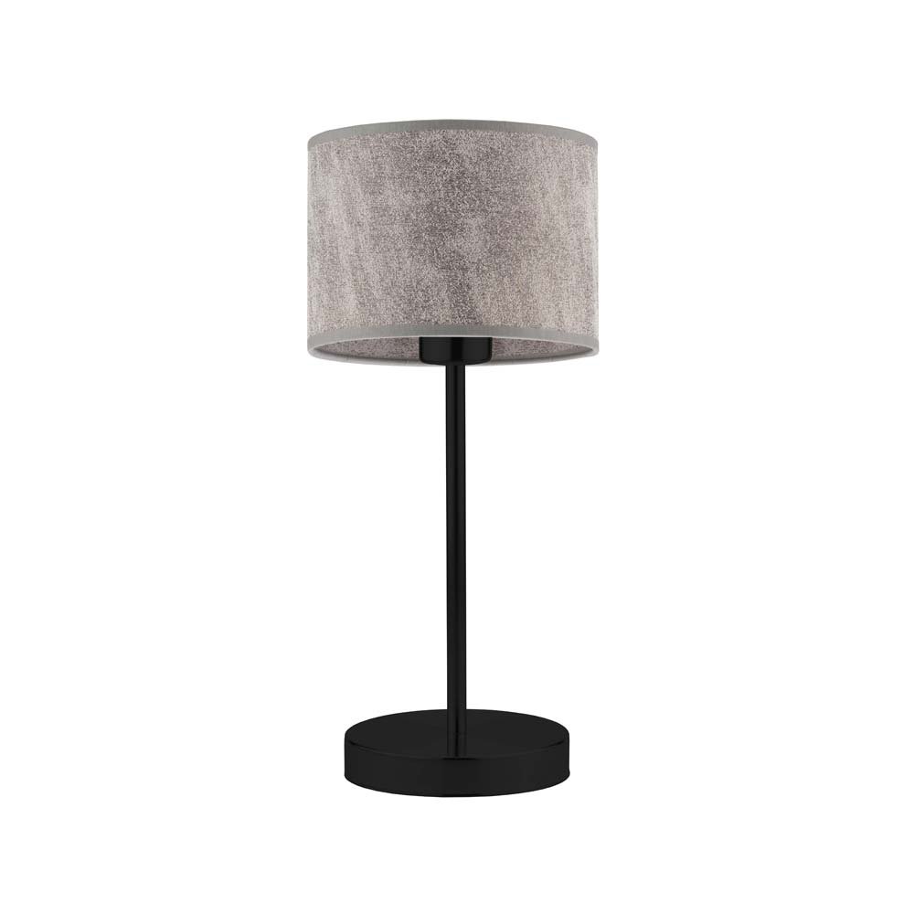 Lampka nocna LYSNE Nicea, 60 W, E27, beton/czarna, 39,5x17,5 cm
