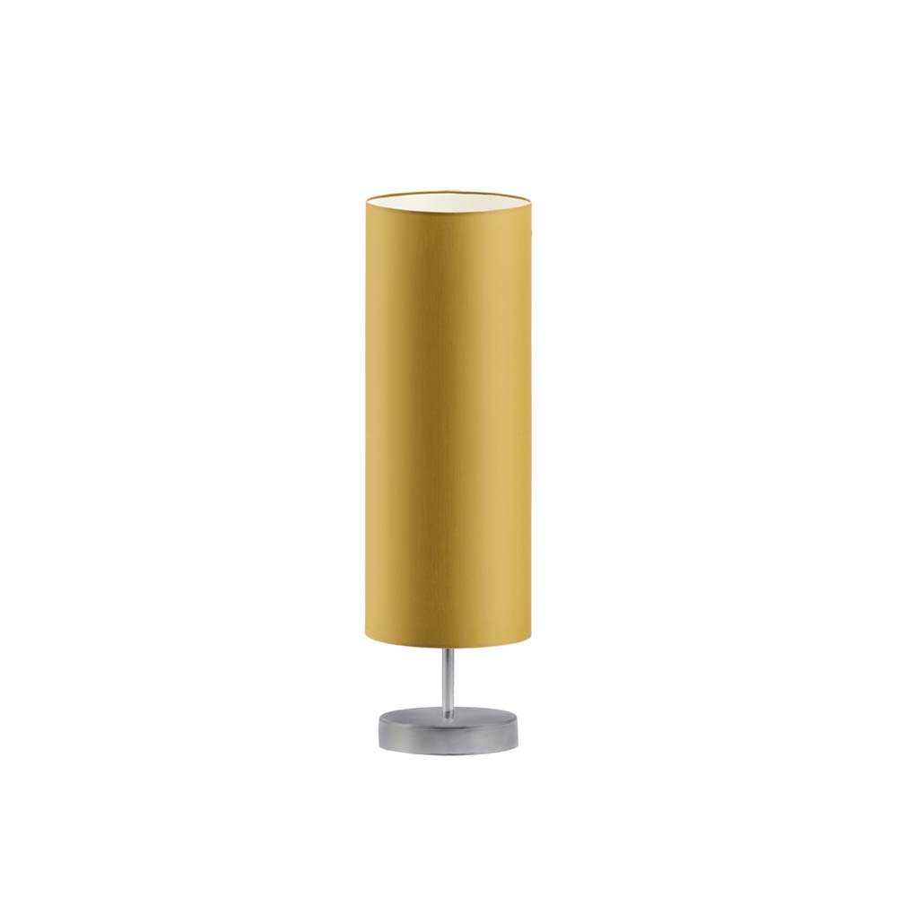 Lampka nocna LYSNE Sydney, 60 W, E27, musztardowa/srebrna, 50x15 cm