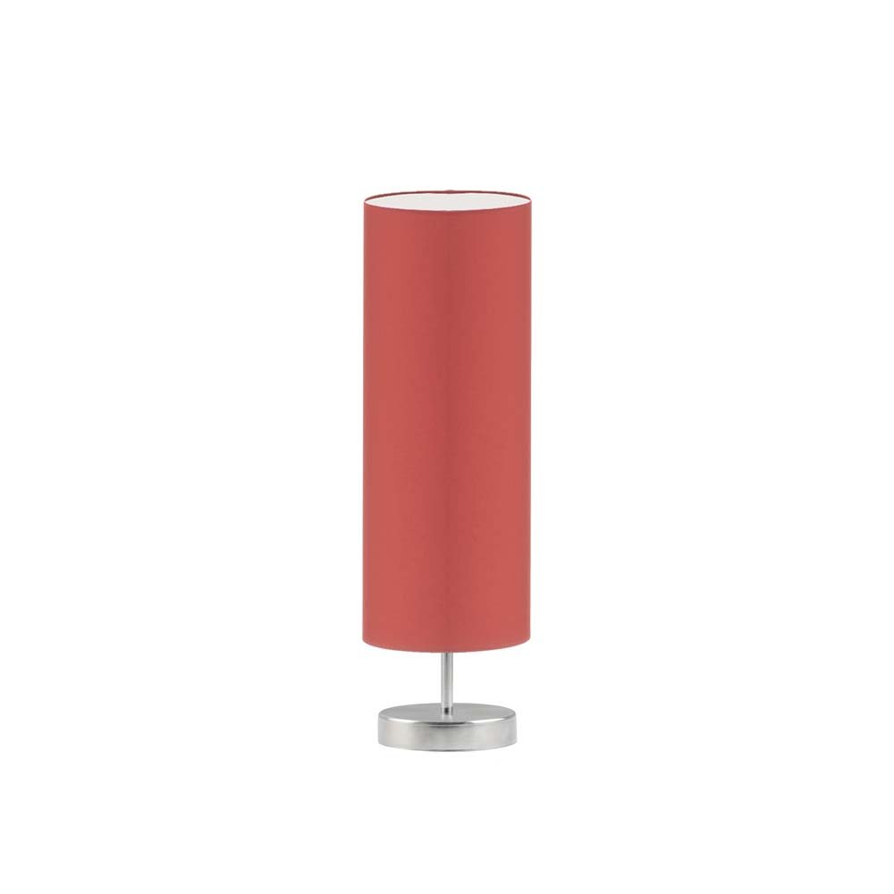 Lampka nocna LYSNE Sydney, 60 W, E27, czerwona/stalowa, 50x15 cm
