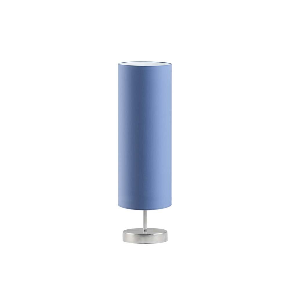 Lampka nocna LYSNE Sydney, 60 W, E27, niebieska/stalowa, 50x15 cm
