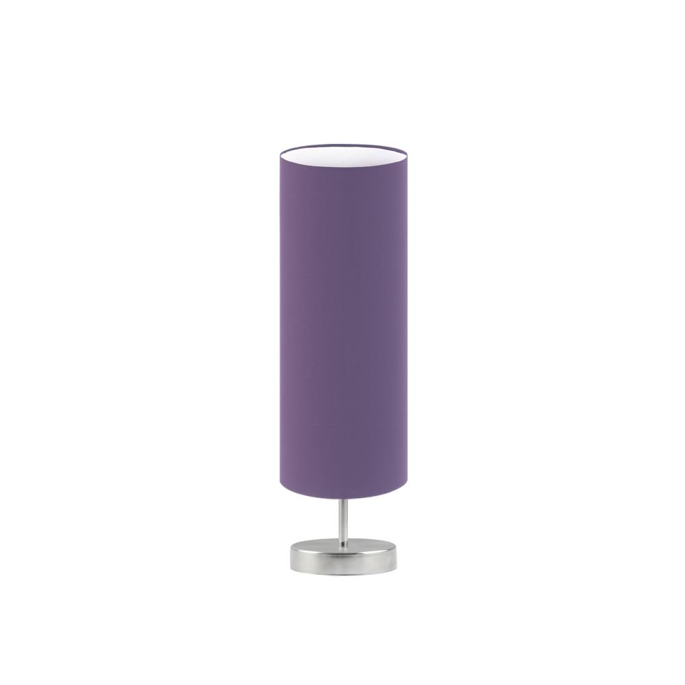 Lampka nocna LYSNE Sydney, 60 W, E27, fioletowa/stalowa, 50x15 cm