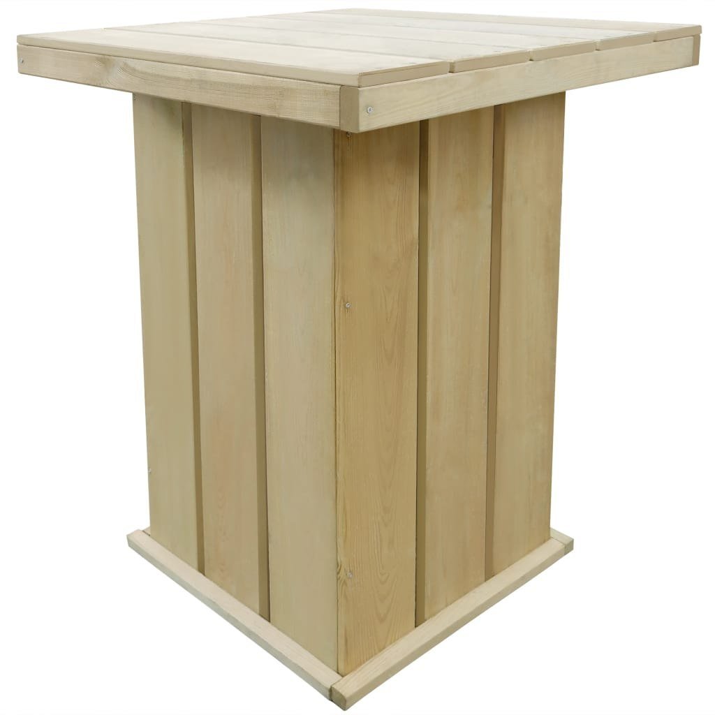 vidaXL Ogrodowy stolik barowy, impregnowane drewno FSC, 75x75x110 cm