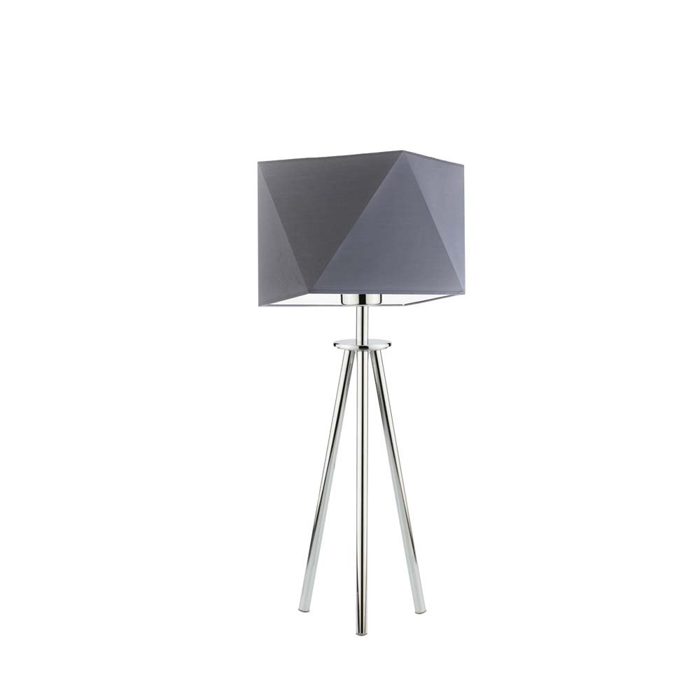 Lampka nocna LYSNE Soveto, 60 W, E27, stalowa/chrom, 50x23 cm