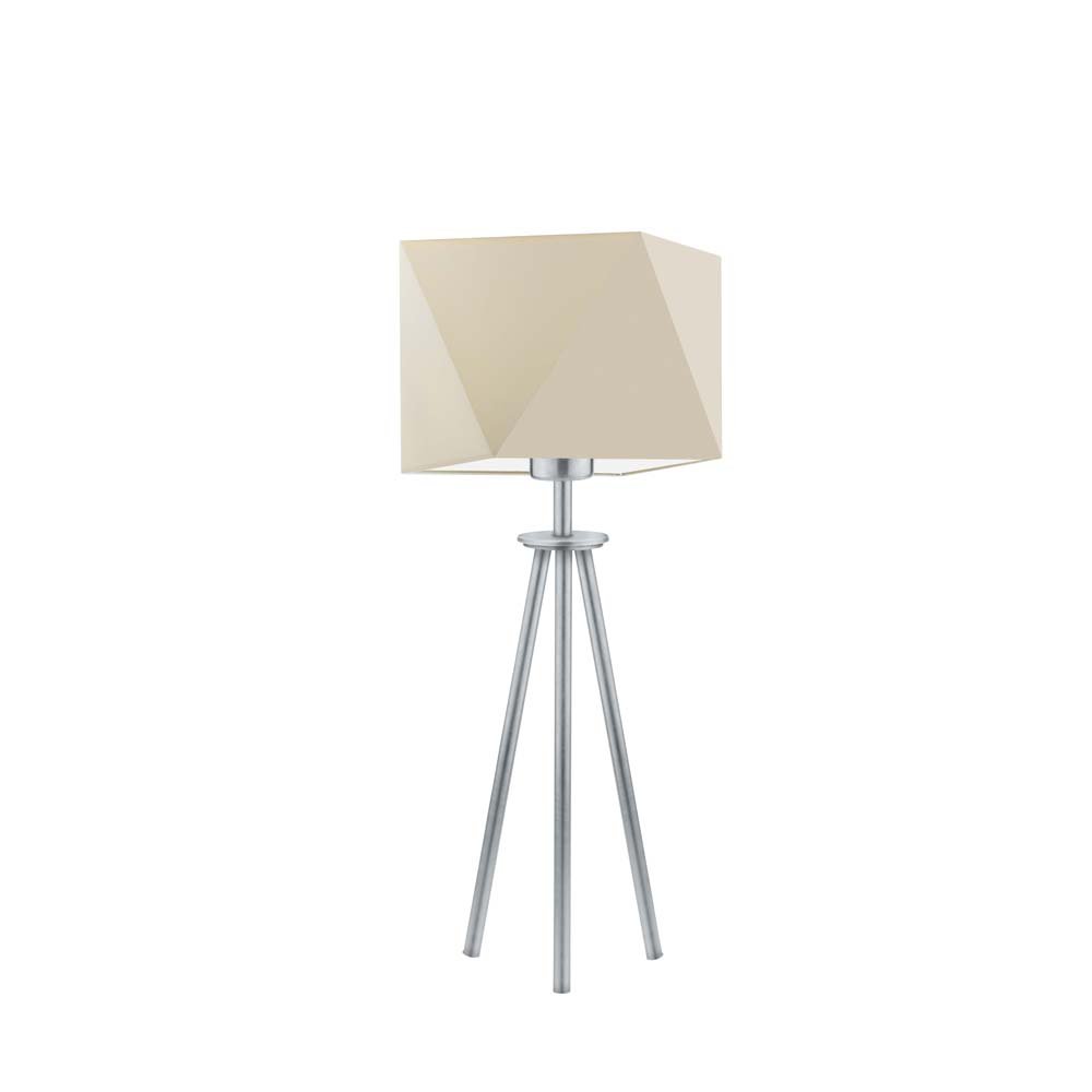 Lampka nocna LYSNE Soveto, 60 W, E27, ecru/srebrna, 50x23 cm