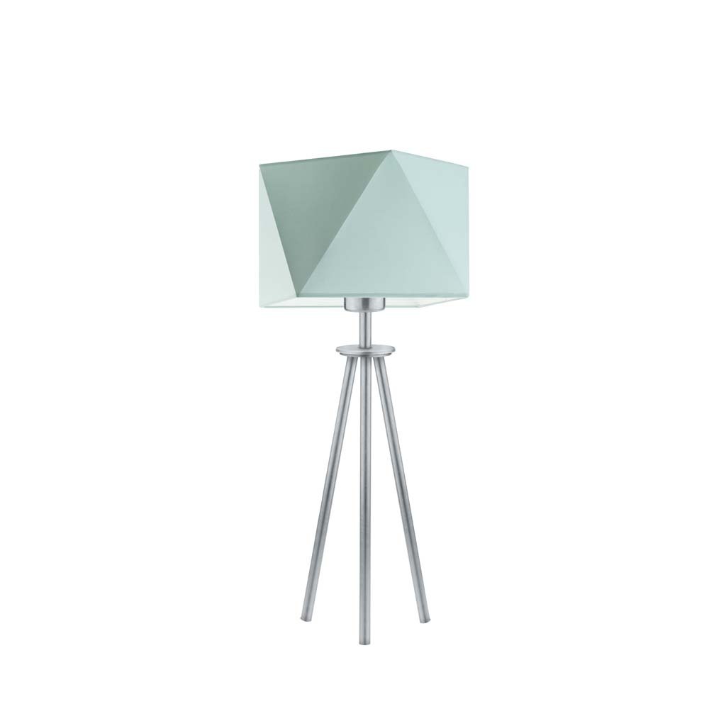 Lampka nocna LYSNE Soveto, 60 W, E27, miętowa/srebrna, 50x23 cm