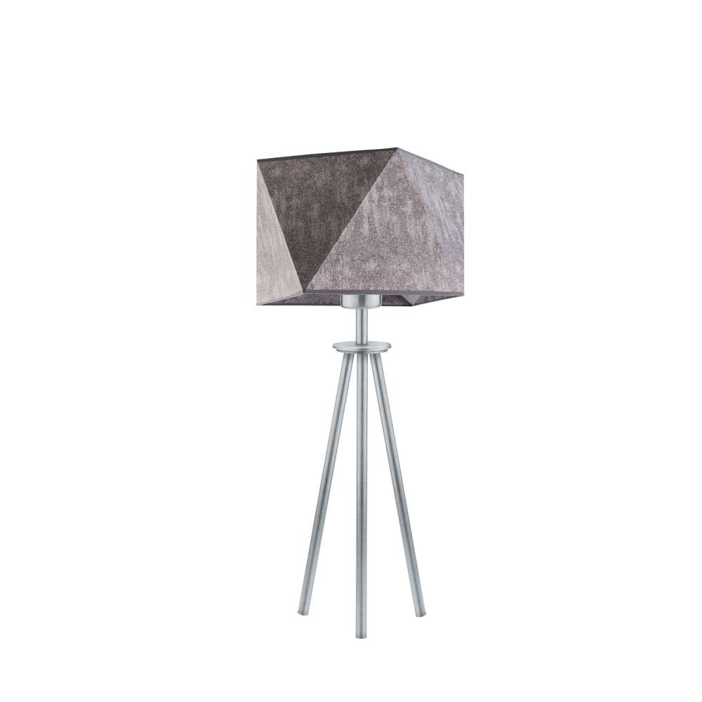 Lampka nocna LYSNE Soveto, 60 W, E27, beton/srebrna, 50x23 cm