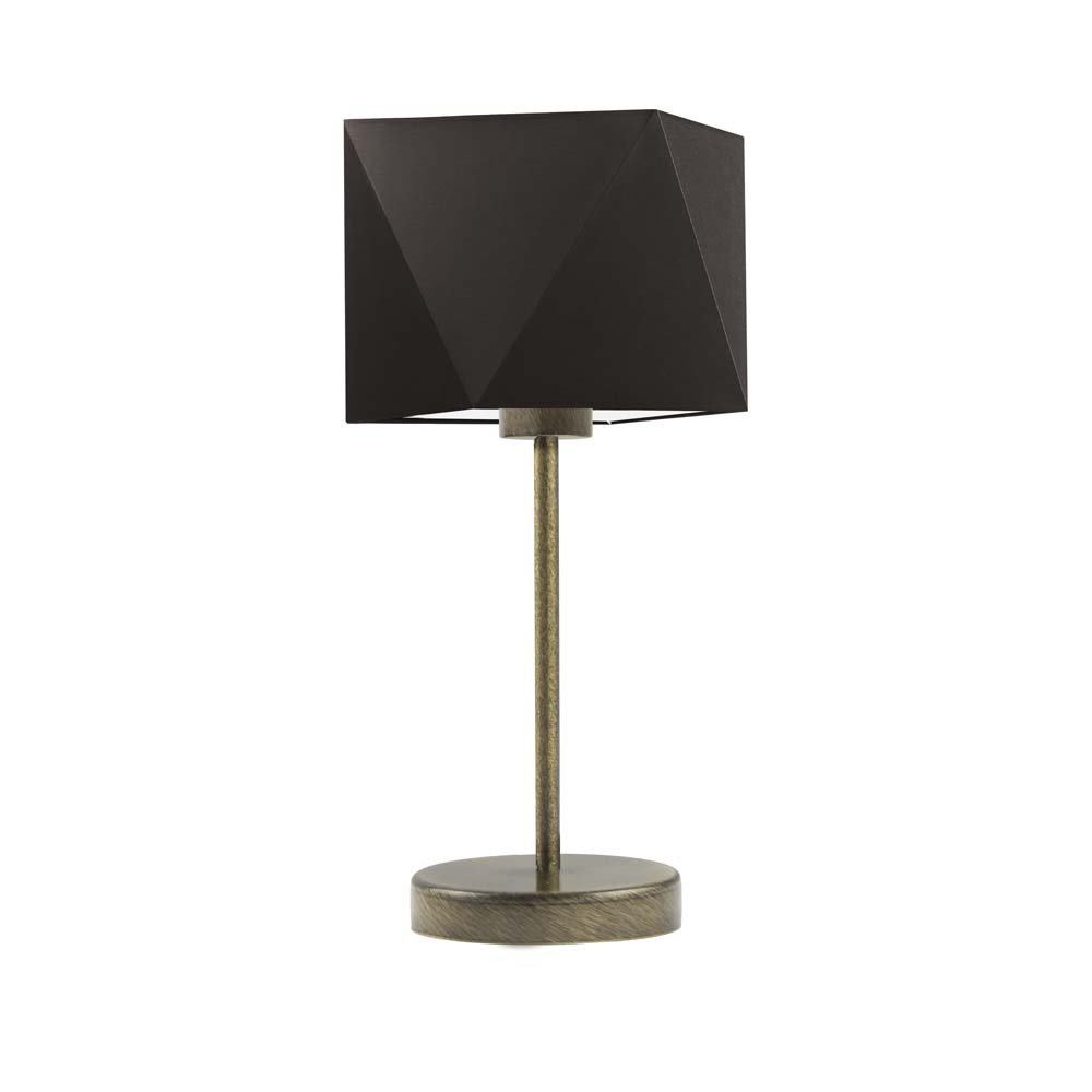 Lampka nocna LYSNE Wuhu, 60 W, E27, brązowa/złota, 43x23 cm