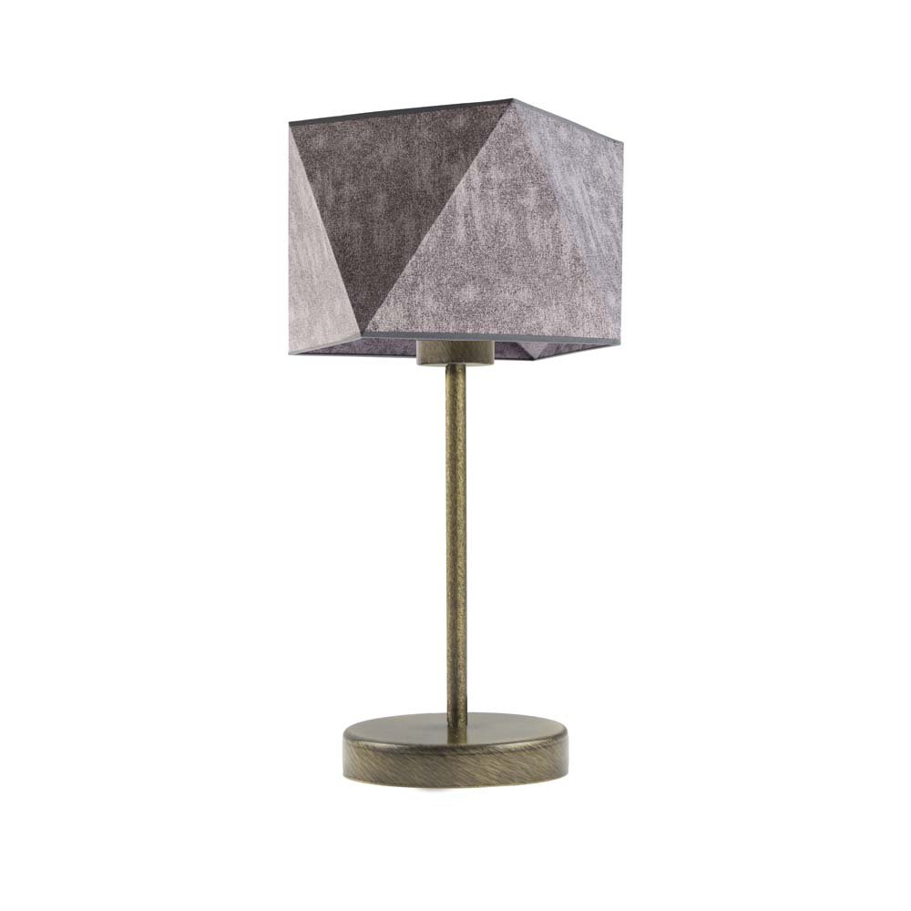 Lampka nocna LYSNE Wuhu, 60 W, E27, beton/złota, 43x23 cm