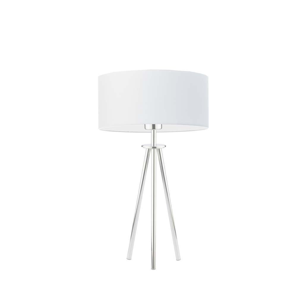 Lampka nocna LYSNE Alta, biała, stalowa, E27, 50x30 cm