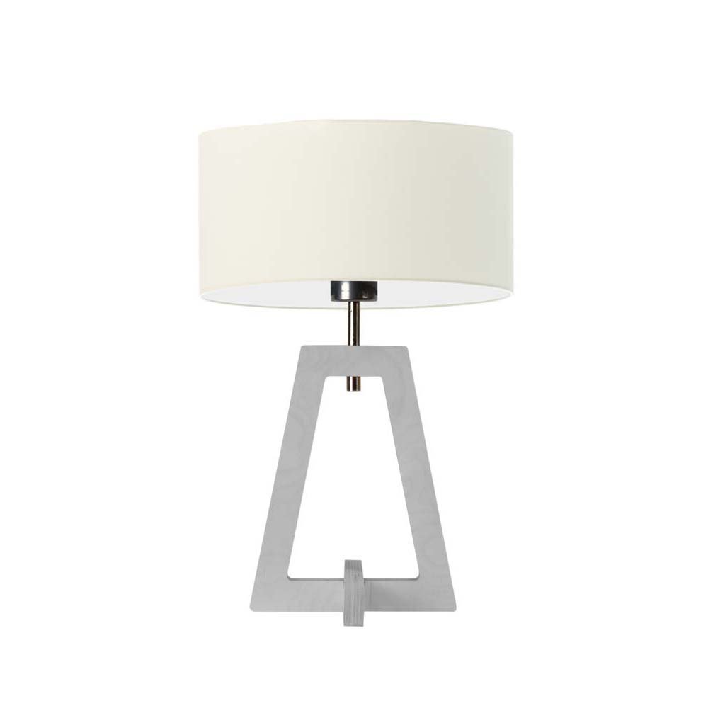 Lampka nocna LYSNE Clio, ecru, biała, E27, 47x30 cm