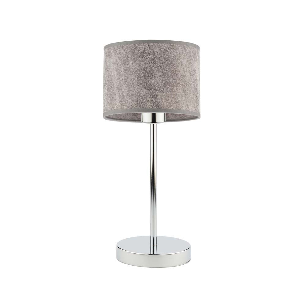 Lampka nocna LYSNE Nicea, 60 W, E27, beton/chrom, 39,5x17,5 cm