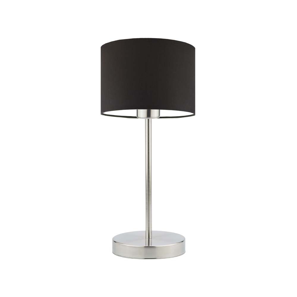 Lampka nocna LYSNE Nicea, 60 W, E27, brązowa/stalowa, 39,5x17,5 cm