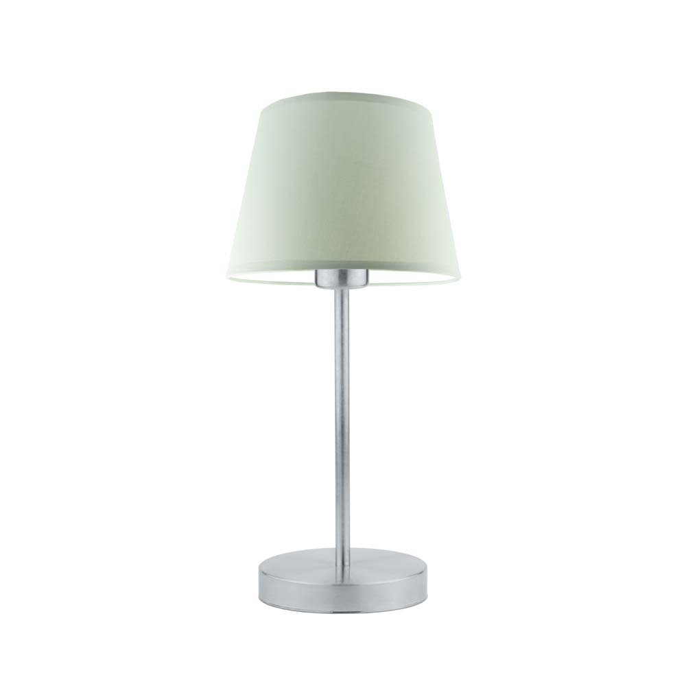 Lampka nocna LYSNE Siena, 60 W, E27, miętowa/srebrna, 41,5x19,5 cm