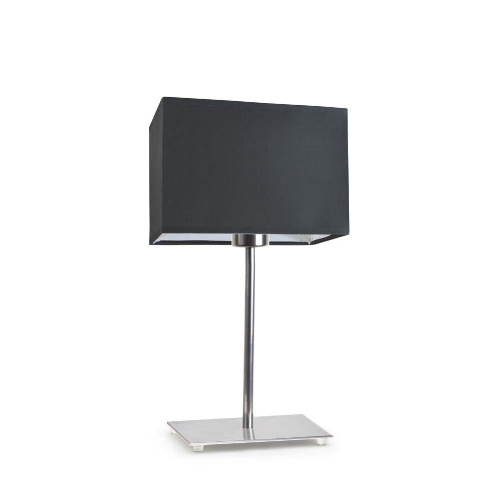 Lampka nocna LYSNE Amalfi, 60 W, E27, grafitowa/chrom, 40x20 cm