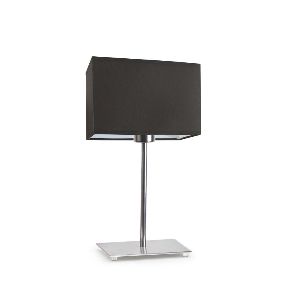 Lampka nocna LYSNE Amalfi, 60 W, E27, brązowa/chrom, 40x20 cm