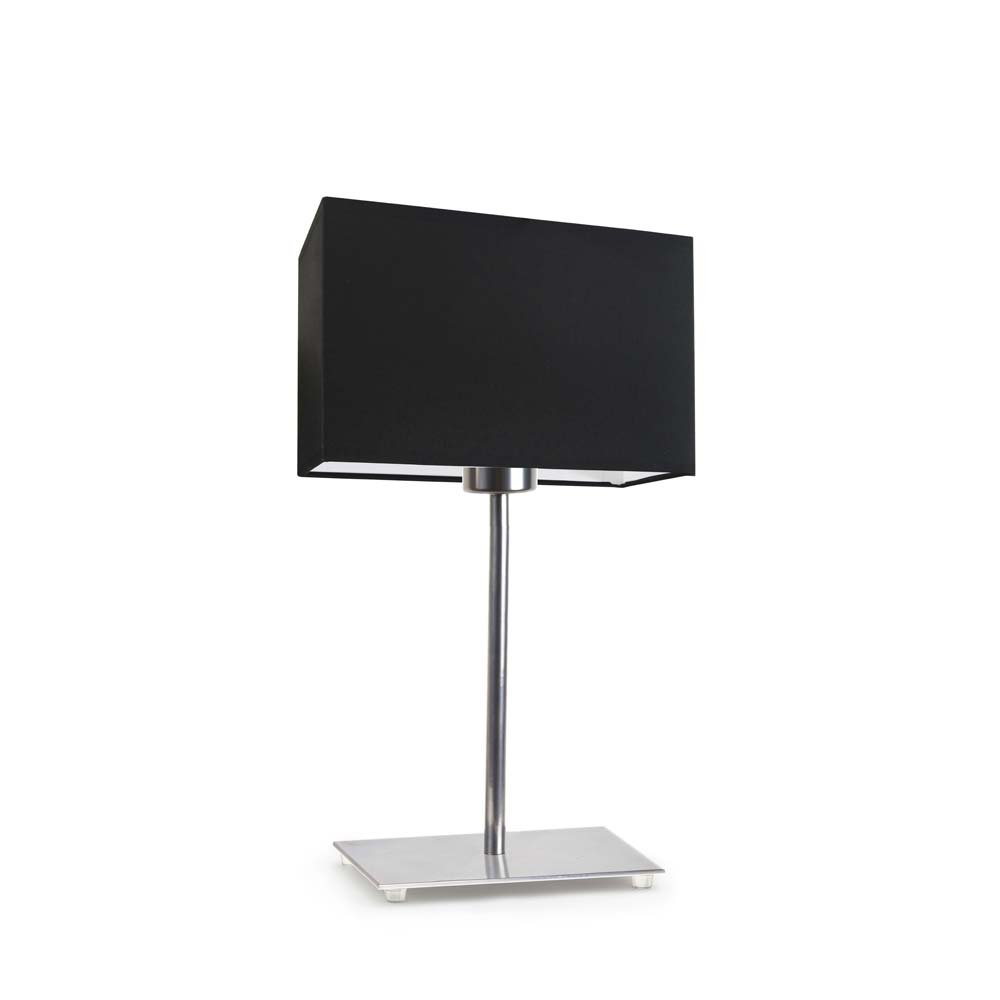 Lampka nocna LYSNE Amalfi, 60 W, E27, czarna/chrom, 40x20 cm
