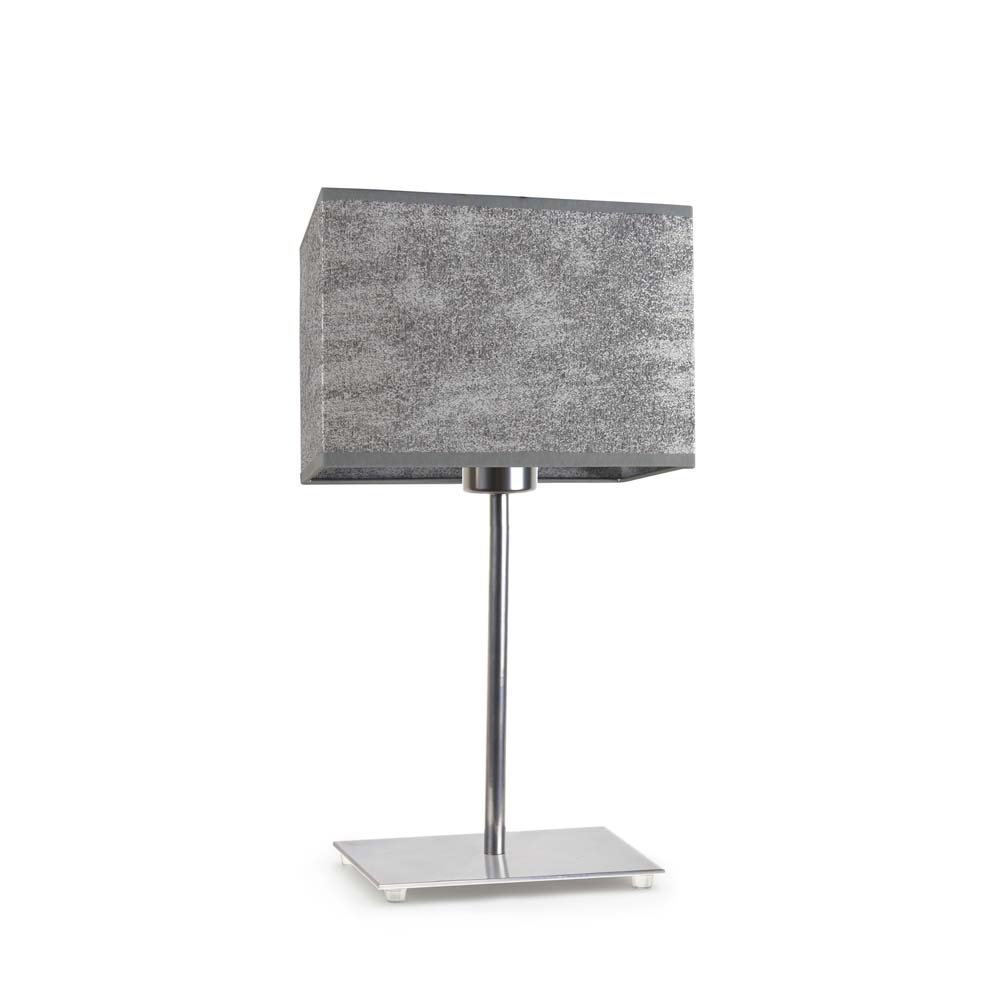 Lampka nocna LYSNE Amalfi, 60 W, E27, beton/chrom, 40x20 cm