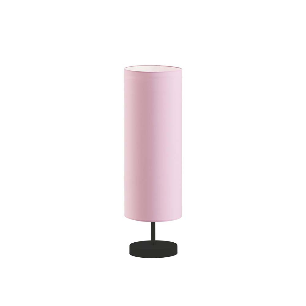 Lampka nocna LYSNE Sydney, 60 W, E27, jasnoróżowa/czarna, 50x15 cm