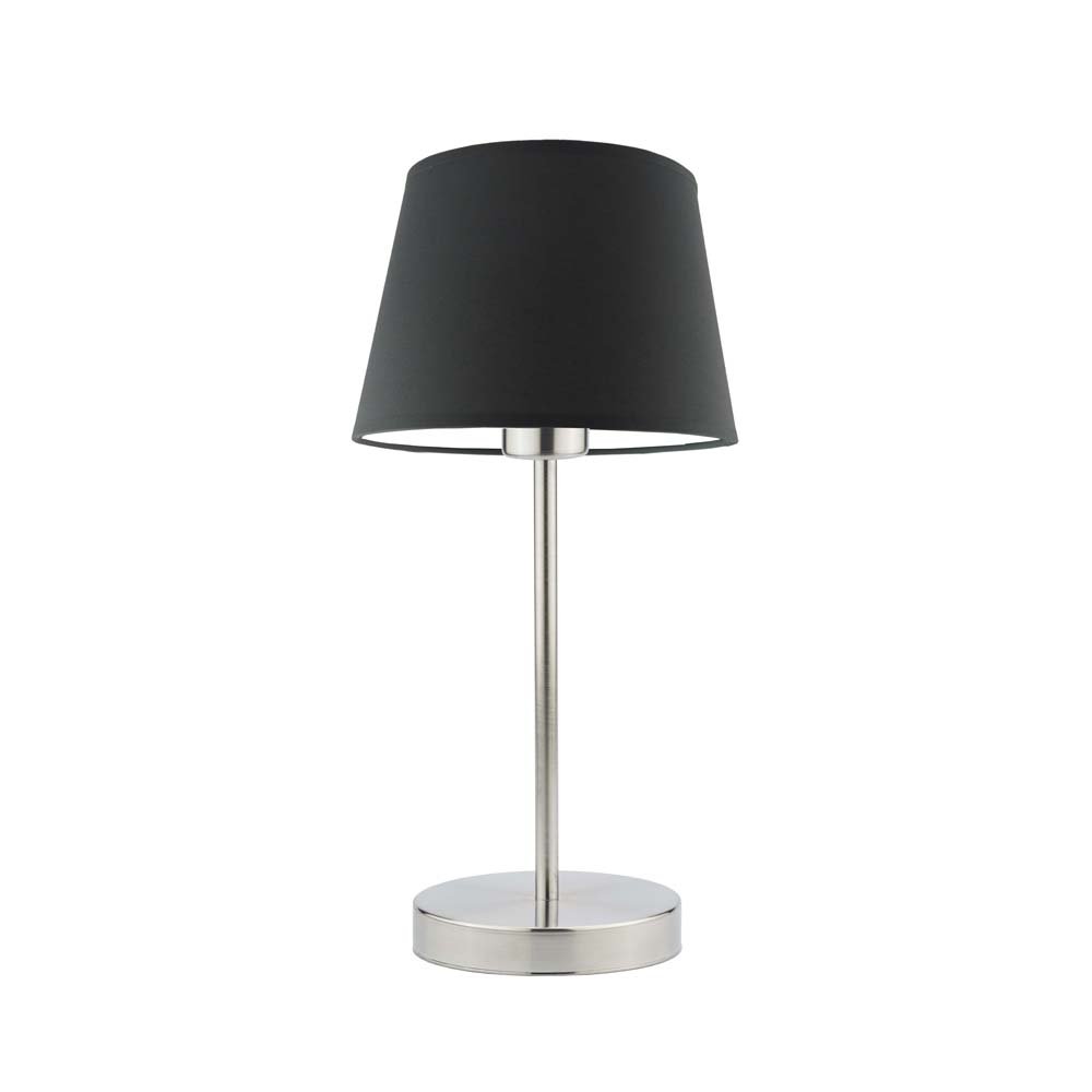 Lampka nocna LYSNE Siena, 60 W, E27, grafitowa/stalowa, 41,5x19,5 cm